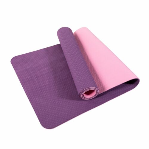 Paidu Manufacturer Tpe Workout Mat Exercise Yoga Dual Layer Eco Friendly Anti Slip