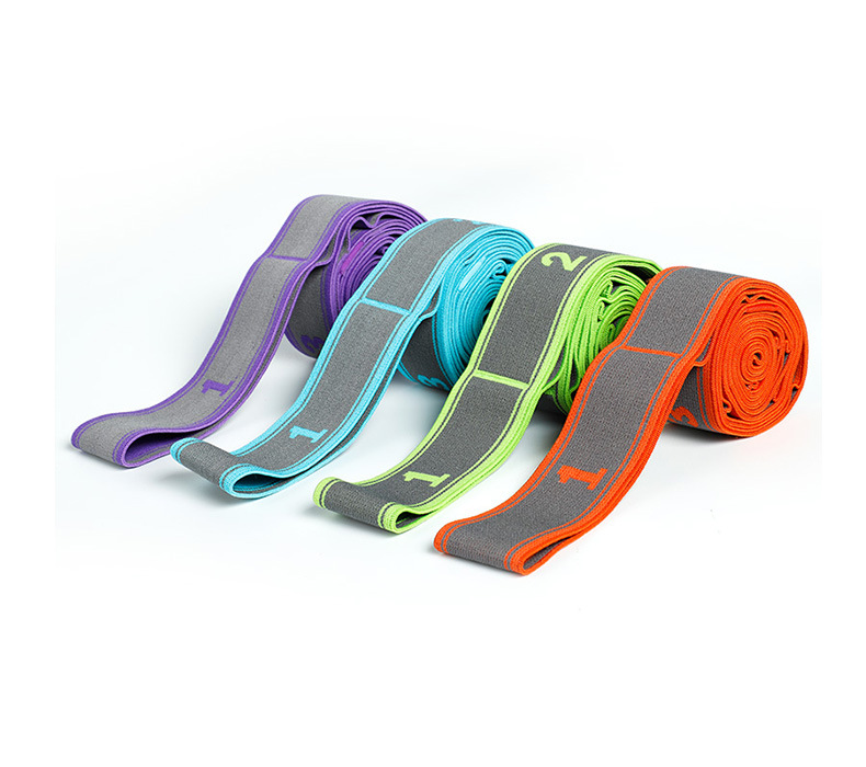 PAIDU Manufacturer Resistance Bands Yoga stretching belt fitness tension multi-functional nine grid elastic belt DDP