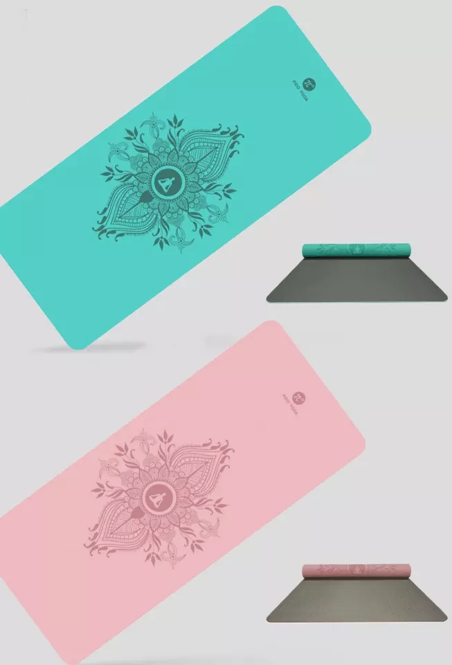 Paidu Manufacturer body line PU rubber yoga mat hot sale