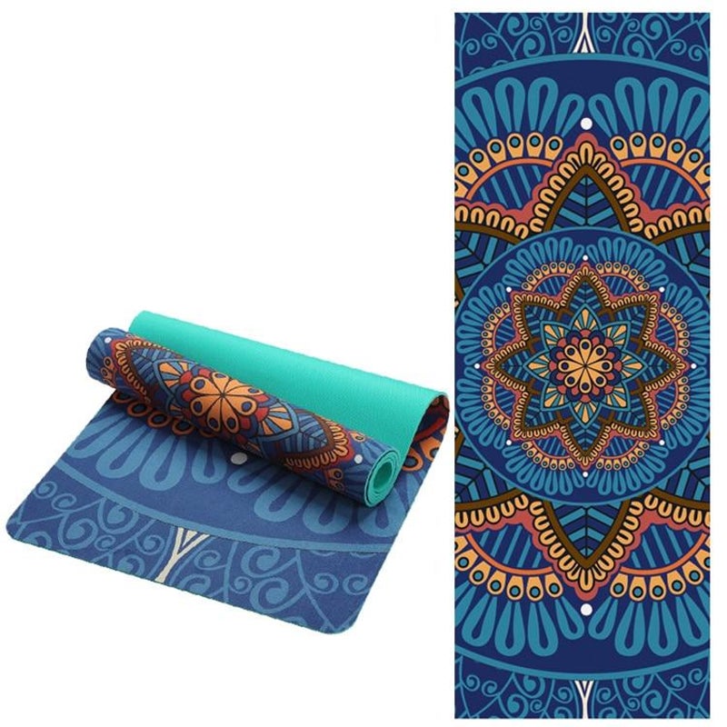 Paidu Manufacturer Suede Tpe Workout Mat Non Slip 6mm Thickness Eco Friendly Anti Slip