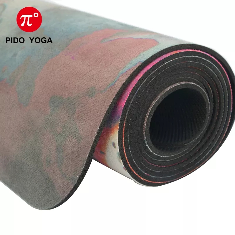 Paidu Manufacturer new design exercise equipment suede yoga mat