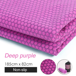 PAIDU Manufacturer BSCI non slip eco friendly yiwu yoga towel mat microfiber high quality mat custom print yoga towel DDP