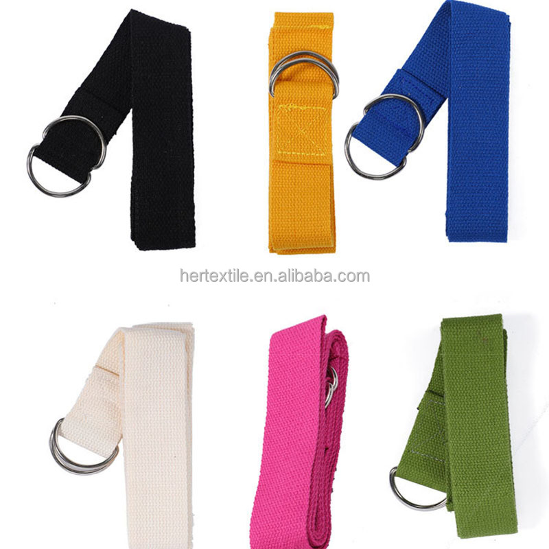 PAIDU Manufacturer New Premium Stretch Strong LOGO Custom Print ECO Friendly Natural Organic Polyester Carry Yoga Belt Strap 320cm Long DDP