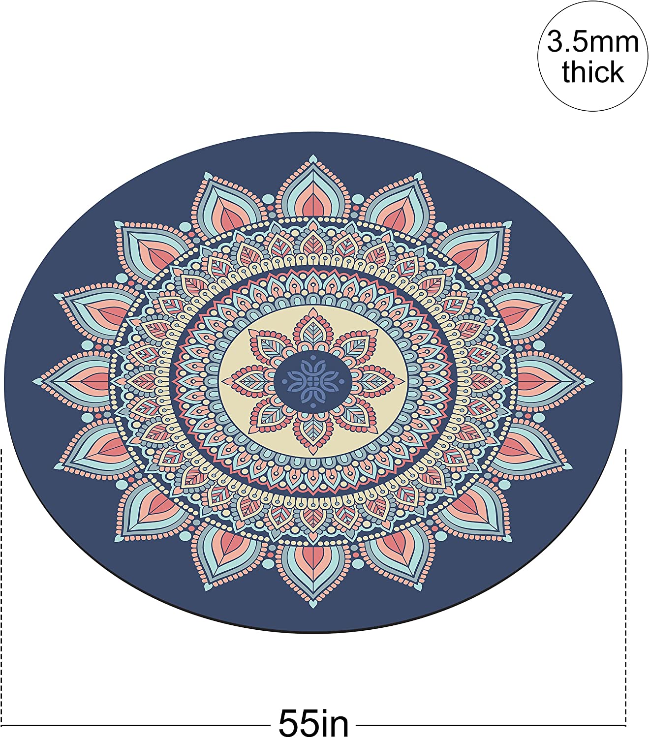 Paidu Manufacturer Natural Rubber Suede Workout Mat Pilates Eco Friendly Anti Slip Mat