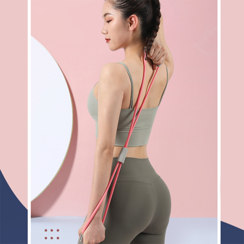 PAIDU Manufacturer Home fitness elastic belt female sports open shoulder thin back rope yoga equipment fitness shaping DDP