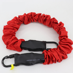 PAIDU Manufacturer Bilink 150lbs 200lbs 50kg-110kg Fabric covered jumping train cord elastic band 70kg bungee dance cord with carabiner DDP