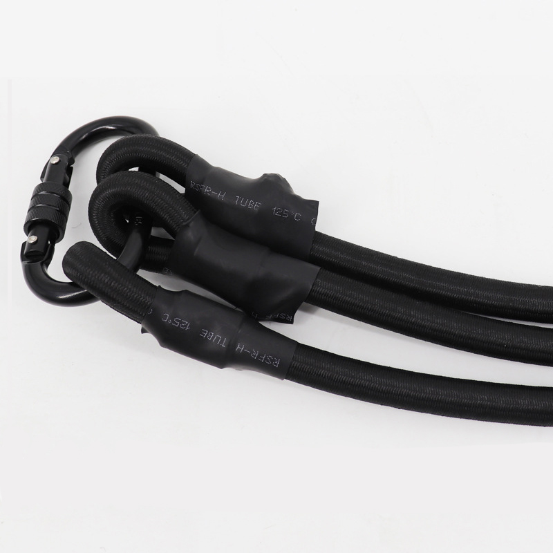 PAIDU Manufacturer Bilink 150lbs 200lbs 50kg-110kg Fabric covered jumping train cord elastic band 70kg bungee dance cord with carabiner DDP