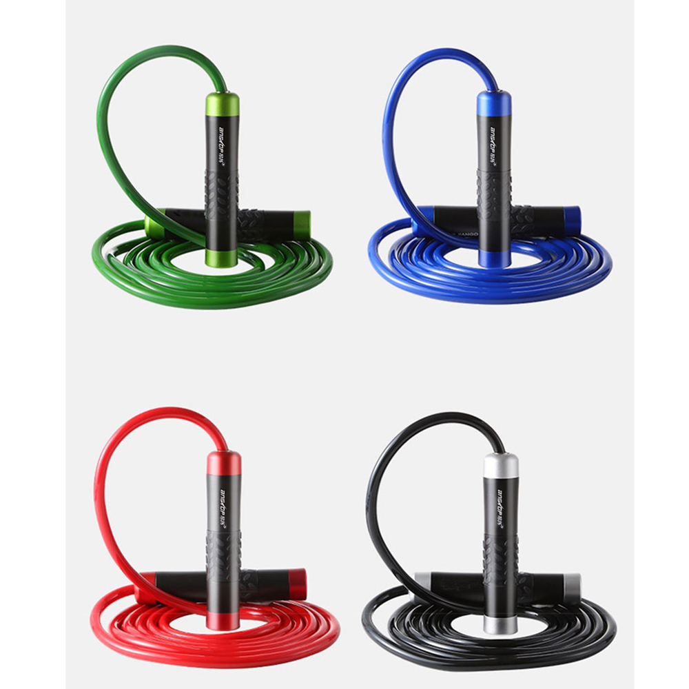 PAIDU Manufacturer Aluminum alloy weight-bearing skipping rope fitness sporting goods gravity PVC bearing skipping rope DDP
