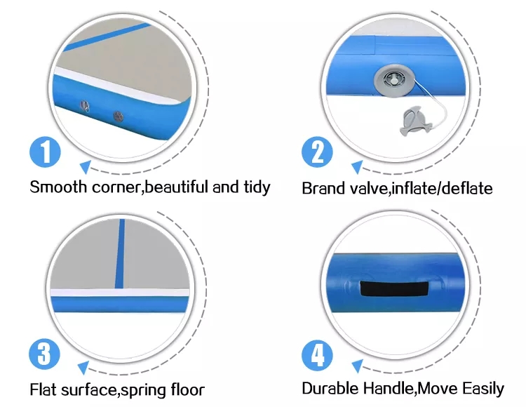 PAIDU Manufacturer BSCI 4m Long Trampoline Gymnastics Jumping Training Inflatable Mat