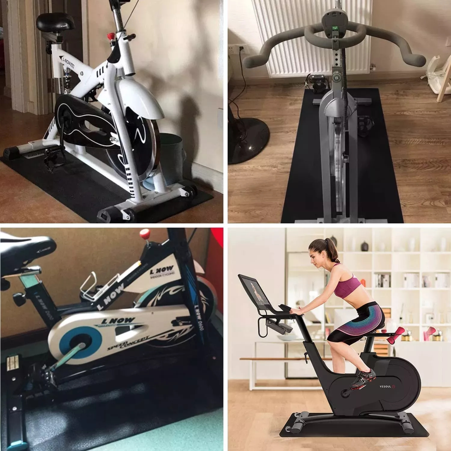 PAIDU Manufacturer BSCI Exercise Bike Mat Health Fitness Exercise Equipment Anti Fatigue Floor Mat