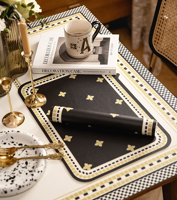 Paidu Manufacturer Minimal Fruit Western Mat Leather Mat Table Mat