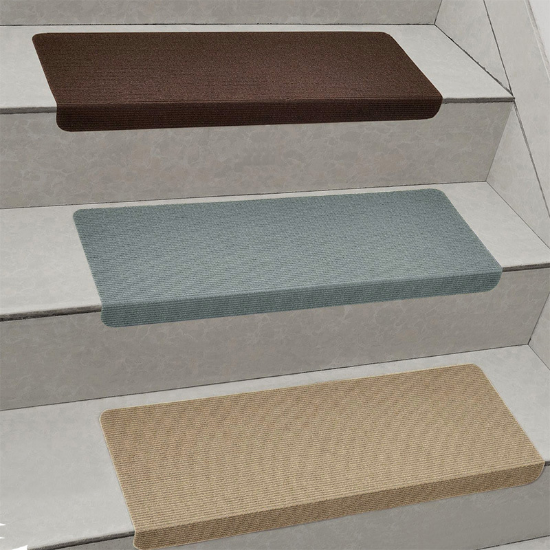 Paidu Manufacturer Non slip household adhesive free solid wood stair mat