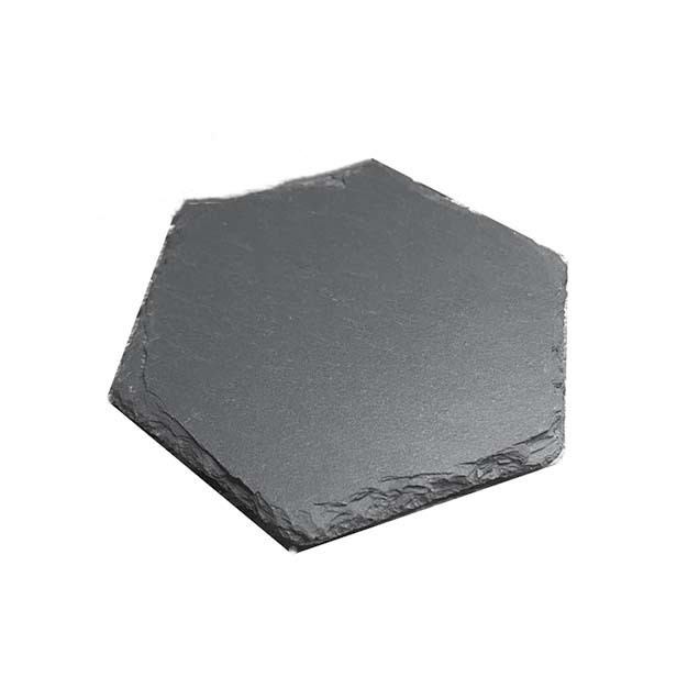 Paidu Manufacturer Natural rock coaster Hand chiseled slate Whisky slate Cup mat