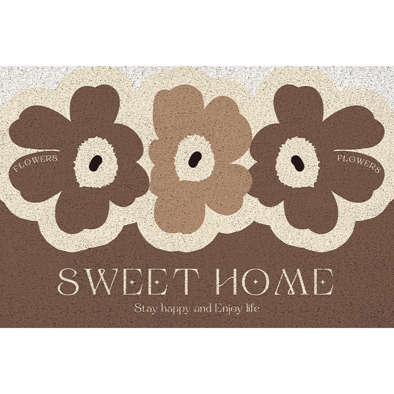 Paidu Manufacturer Small fresh household flowers can be cut into PVC non-slip mat