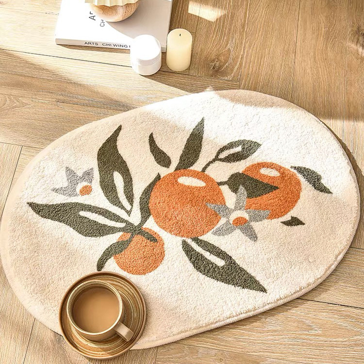 Paidu Manufacturer Fresh plush bathroom doormat non-slip mat