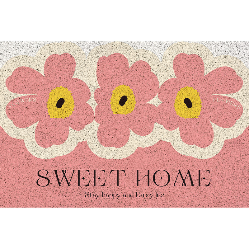 Paidu Manufacturer Small fresh household flowers can be cut into PVC non-slip mat